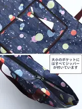 大容量折りたたみショッピングバッグ【エコ布製・防水・旅行用・女性用】