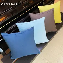 クッション クッションカバー 厚手 リネン コットンリネン シンプル リビング ソファ オフィス ベッド 腰枕 背もたれ