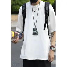 プレミアムウォッシュ加工の無地Tシャツ【メンズ・ルーズフィット・クルーネック・短袖】