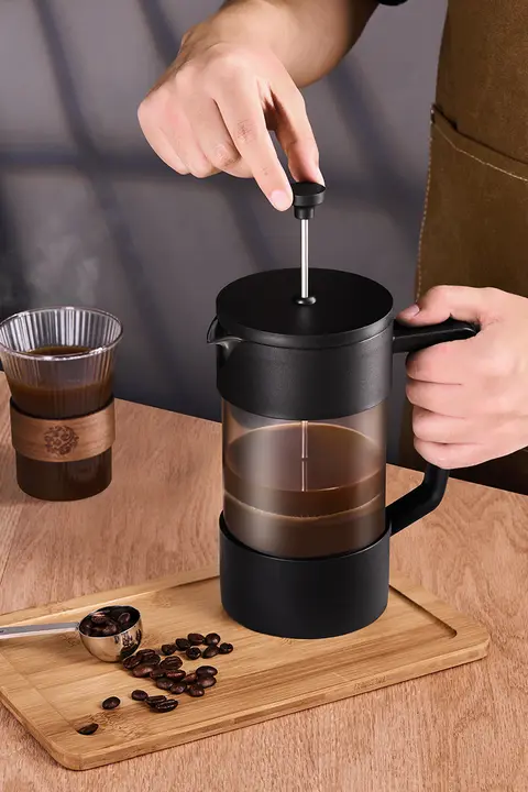 家庭用 フレンチプレス コーヒーメーカーセット【ティー淹れ・ミルクフォーム・冷抽出・フィルター付き】