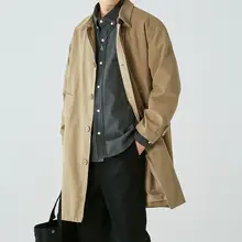 春秋用 メンズトレンチコート【カジュアル・ゆったり・通勤対応・レトロデザイン】