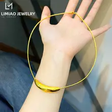 アーチ型月牙デザインのネックレス【極上の柔らかさのチェーン・小ぶりなペンダント】