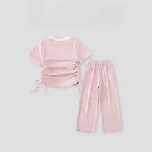Tシャツ 2点セット キッズ ガールズ 半袖 甘辛MIX おしゃれ 夏