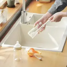 シリコン製カップ用ブラシ【長柄・隅々まで洗浄可能・家庭用】