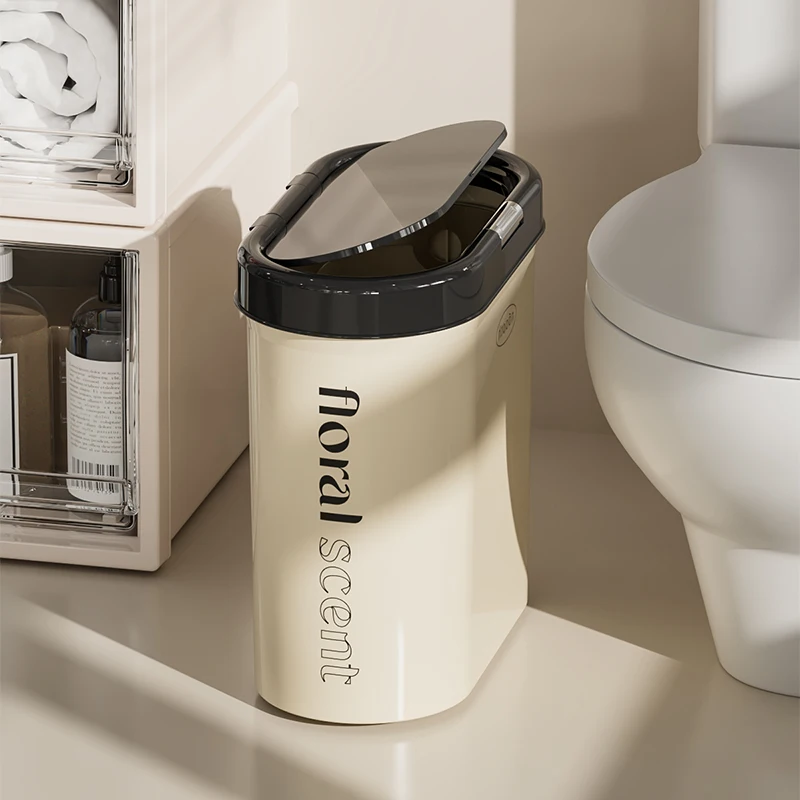 鍵付きゴミ箱：スリムデザインのトイレ用ゴミ箱で家庭の安全と衛生を実現