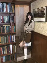 斜め肩デザインニットセーター【極上の柔らかさ・女性用・フィット】（セットアップ対応）