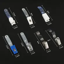 プラスチック製 名札クリップ【微笑デザイン・証明書保持用・鉄製クリップ】