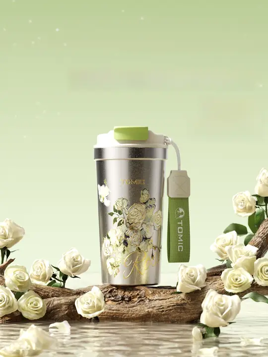 高級感あふれるチタン製コーヒーカップ【ヴィンテージスタイル・保温機能付き】