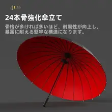 ドイツ品質 24本骨 拡大・厚み・強化 傘