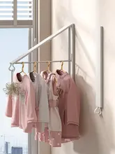 壁掛け三角ハンガー【伸縮式・折りたたみ・省スペース】