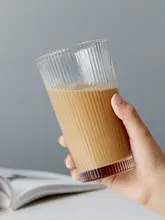ガラスの水杯 家庭用 女性向け シンプル insスタイル ジュース 朝食 ミルク コーヒー