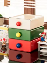 デスクトップ収納ボックス【引き出し式・化粧品・文房具整理・オフィス・収納ラック】