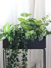 フェイク植物 フラワーボックス 屋外使用 緑化用 セット