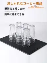 厚手バーマット【防滑設計・長方形・シリコン製・水切り付き】