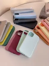 シンプルな液体シリコンiPhoneケース【iPhone対応・柔らかい・全包】