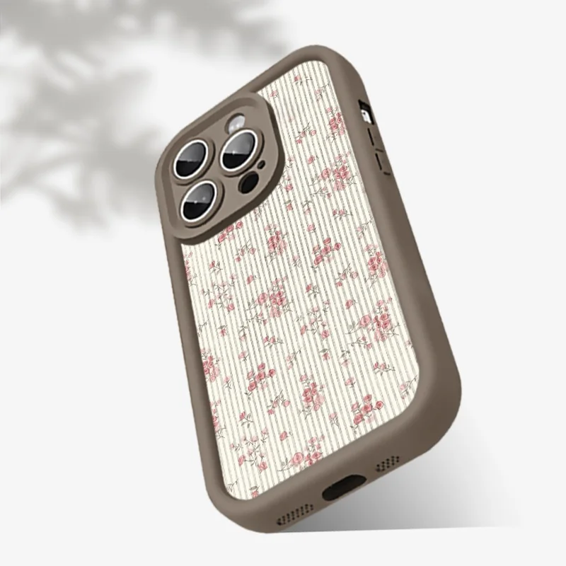 華やかな小花柄スマホケース：全包タイプでiPhoneやスマートフォンを保護
