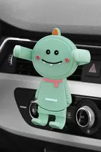 車載スマホホルダー【エアコンベント取り付け・ナビゲーション支持・カートゥーンデザイン】