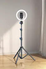 RTAKO 多機能三脚スマホスタンド【撮影・自撮り・リングライト付き・ポータブル】