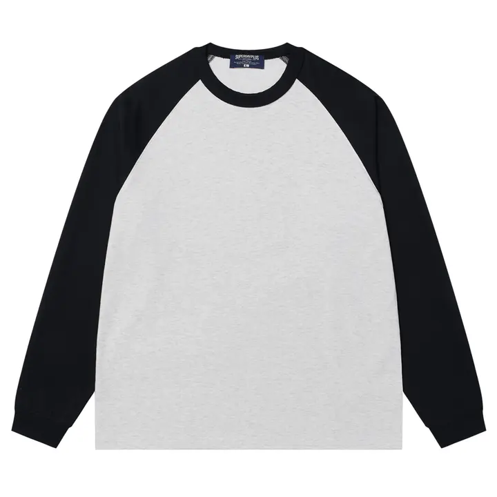 涼感素材の長袖Tシャツ【メンズ・アメリカンカジュアル・ゆったりフィット・肩落ちデザイン】