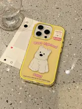 かわいいカートゥーンデザインのカラフルドット3D小犬iPhone用ケース【防摔シリコン・全包対応】