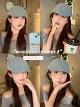 デニム風リバーシブルベレー帽【アメリカンビンテージ・レディース・カジュアル】