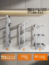 304ステンレス鋼製 壁掛け食器乾燥ラック【穴あけ不要・折りたたみ式・キッチン収納用】