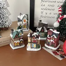 癒し系の小型サイドテーブル用ライト【雪屋風デザイン・クリスマス装飾用】