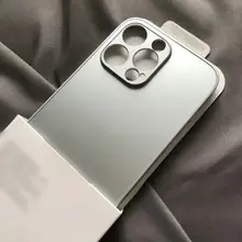 ナノマット指紋防止iPhoneケース【シルバーグレー・フルカバー・シンプルデザイン】