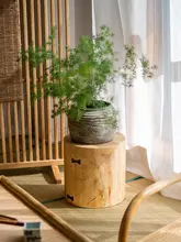 丸いスツール 茶室用 無垢材 シンプルスタイル 装飾 家具