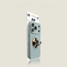 iPhone 17用液体ケース【アンティークホワイト・リングスタンド・衝撃吸収・大人の雰囲気】