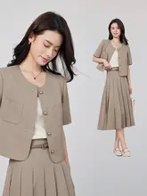 洗練されたデザイン！スーツジャケット【女性用・小柄向け・面接・スカート付き】（セットアップ対応）