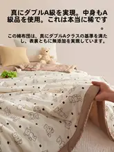 純綿のエアコン用掛け布団【夏用・薄手・洗濯機対応・子供用】