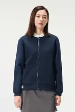 アウトドアプロダクツ レディース 冬用 立て襟カラーブロックジャケット【フリース裏地・快適・保温】