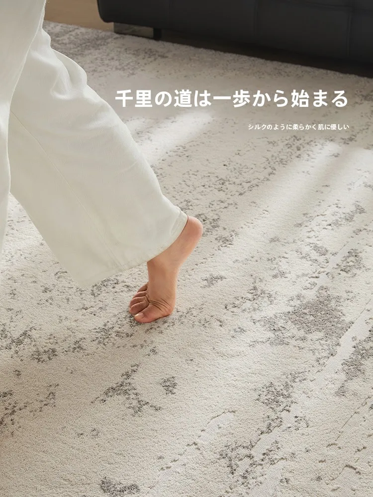 シンプルなデザインの防水コットンラグ：無接着剤・抗菌・吸音性能を備えた意式轻奢風ラグ