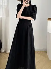 エレガントな印象を与えるロングワンピース【大きいサイズ・フランス風・テクスチャー感】