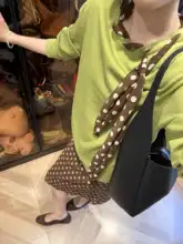 春夏用レトロ柄ブラウンドットのAラインスカート【高品質・女性用・カジュアル】（セットアップ対応）