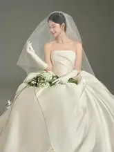 カップル用フォトスタジオテーマドレス【サテン素材・チューブトップ・室内撮影用】