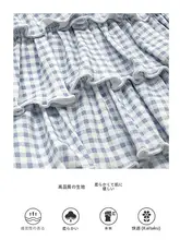 チェック柄 ノースリーブ ベビードレス【可愛いデザイン・韓国スタイル・背中開き】（セットアッ  プ対応）