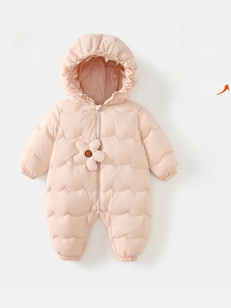赤ちゃん用羽毛入り冬用つなぎ服：厚手で保温性の高い冬の寝間着選び方