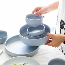 ボウル ディッシュ プレート セット 家庭用 シンプル 欧州スタイル 自由組み合わせ 北欧風 創造的 陶器 食器
