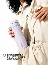 CAROTE ストロー付き保温ステンレスボトル【大容量・男女兼用】