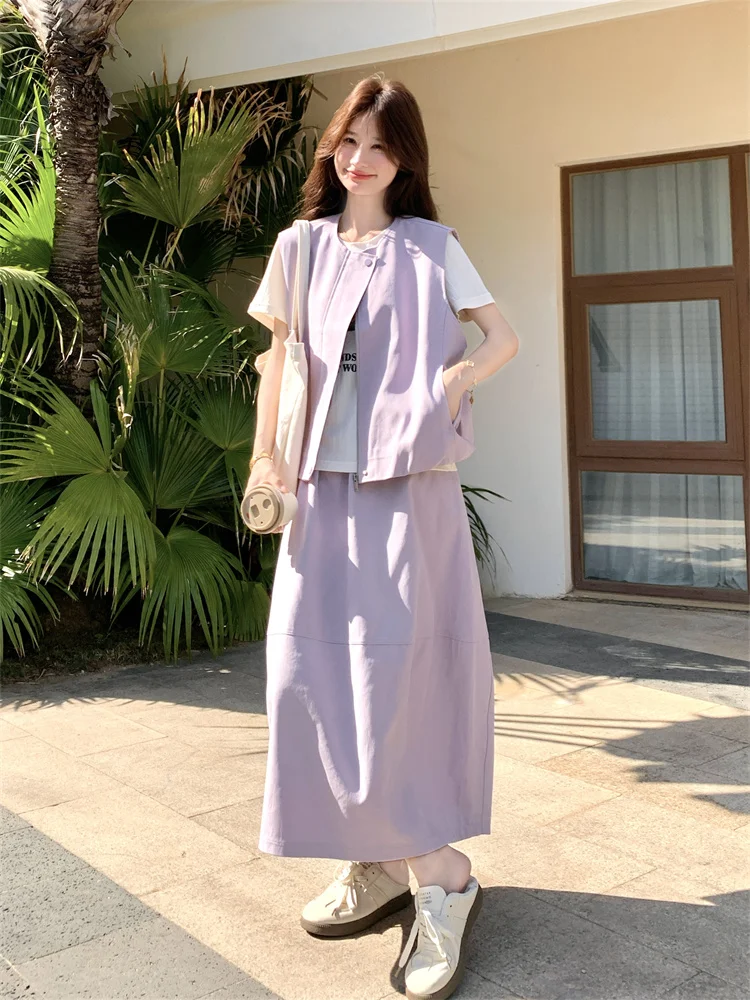 25度の服装はどう選ぶ？リゾート風ベストと花びらスカートが解決する夏の悩み