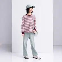 女の子用デニムパンツ【秋用・フィット・ストレッチ素材】（セットアップ対応）