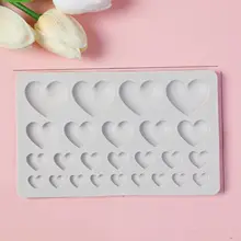 ハート型チョコレートケーキ型【シリコン製・バレンタインデコレーション・DIYツール】