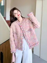 カラフルなディテールのフリンジ付きトップス【スタイル・春秋用・小柄女性向け】