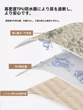全棉二重ガーゼベビー防水おむつ替えマット【通気性・洗える・お昼寝用】（セットアップ対応）