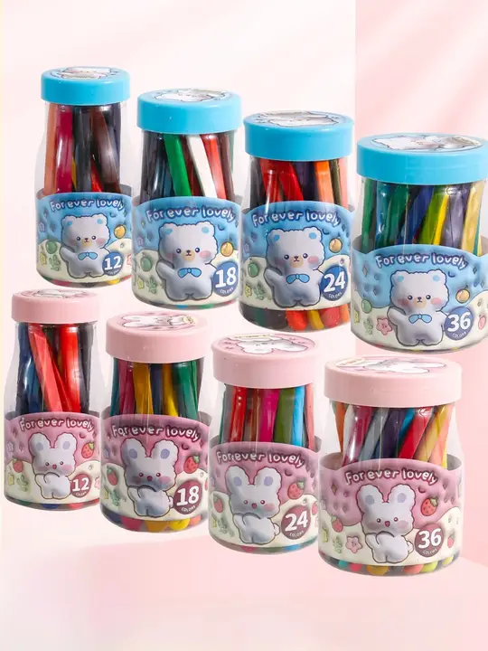 36色三角形クレヨンセット【洗える・安全・子供用】