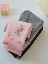 女児用厚手フリースレギンス【春秋冬用・外出用・極上の柔らかさ】（セットアップ対応）