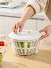 野菜脱水器【サラダ用・洗浄機能・水切りバスケット】