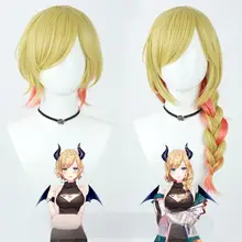 無袖オフショルダータンクトップ【コスプレ用・金色グラデーションウィッグ付き】（セットアップ対応）